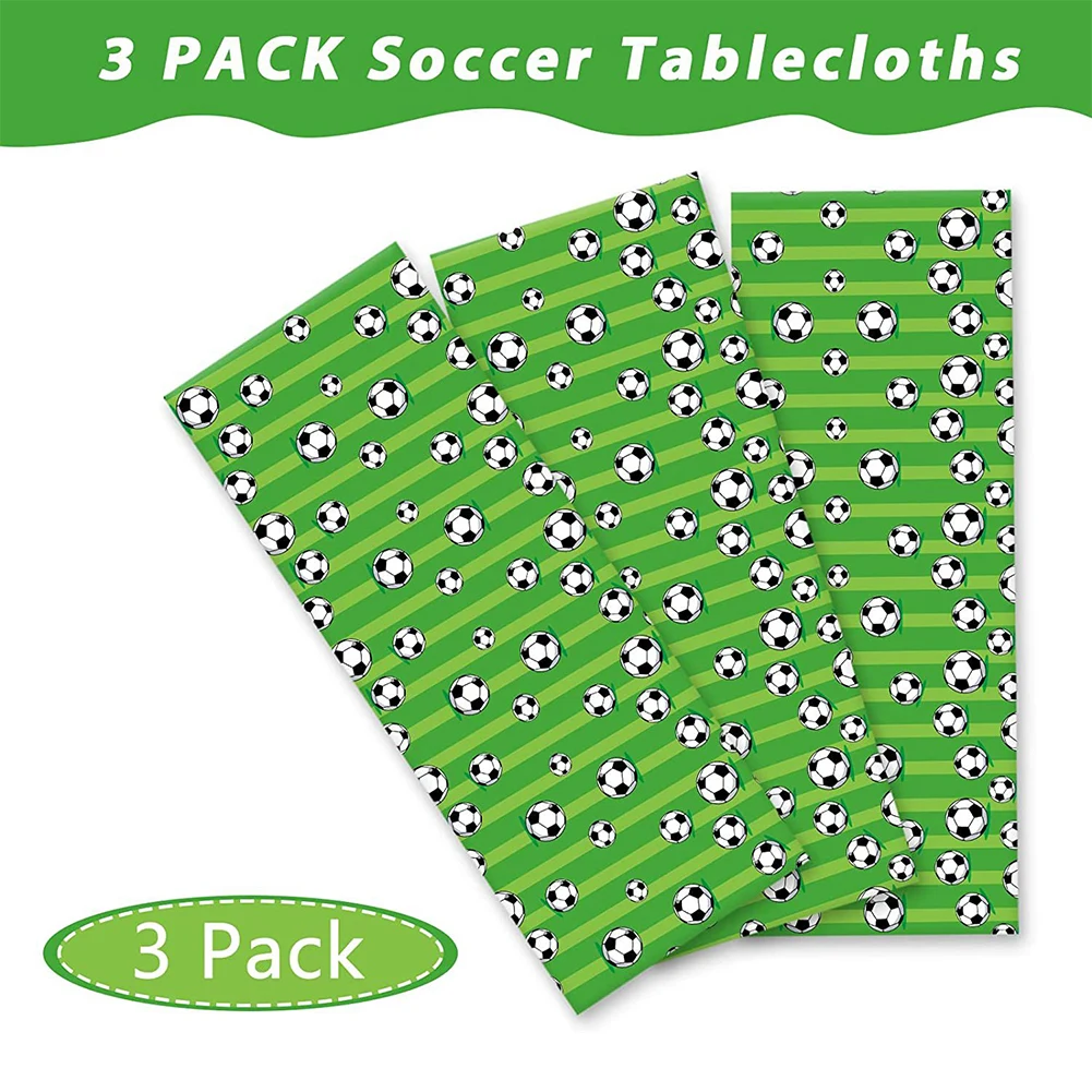 Tovaglia da gioco di calcio Tovaglia sportiva da calcio usa e getta Tovaglia da calcio rettangolare impermeabile Decorazione per partite sportive