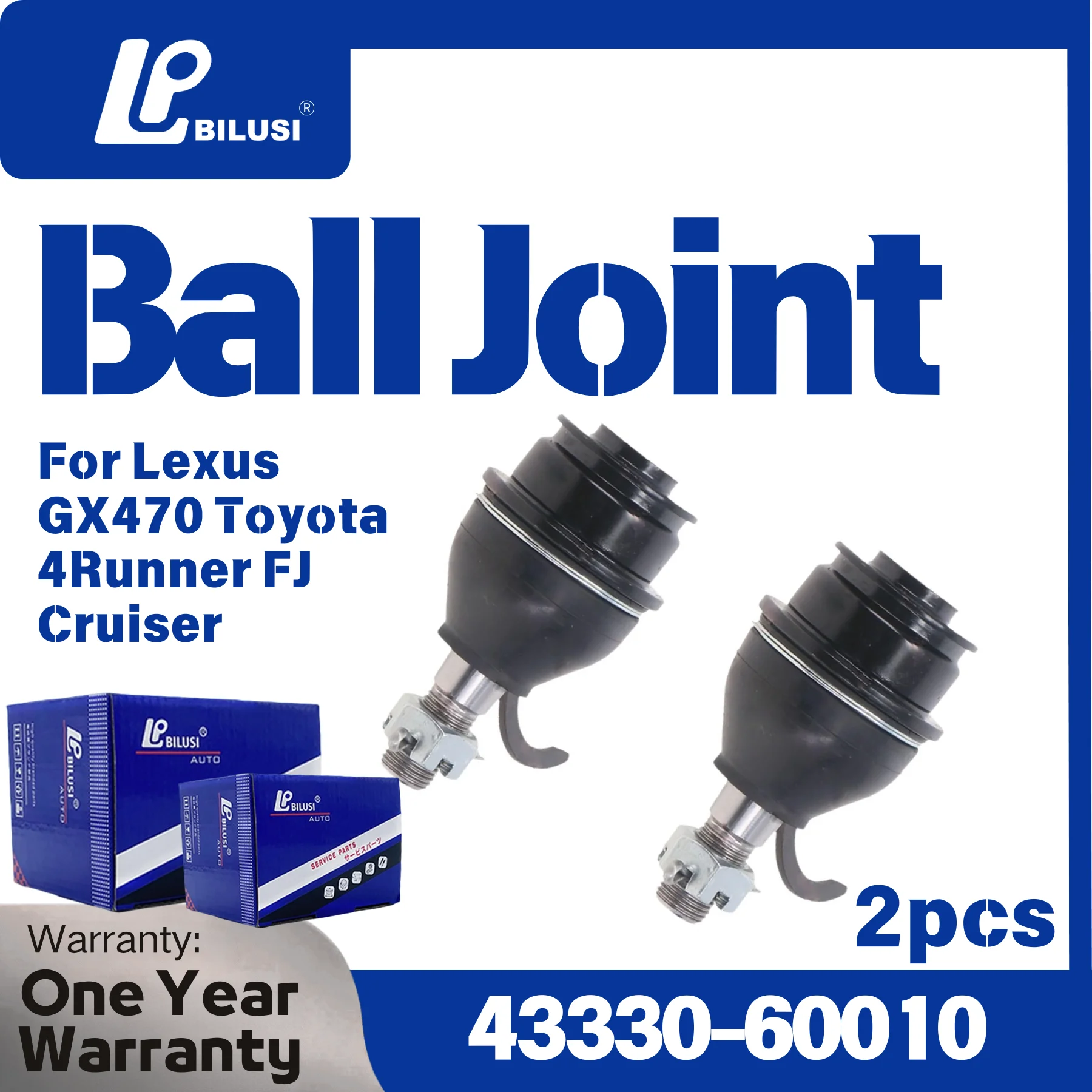 

BILUSI OEM 2pcs Lower Ball Joint 43330-60010 For Lexus GX470 Toyota 4Runner FJ Cruiser