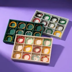 Velvet Jewelry Tray Bracelet Display Plate 12 Grid Bracelet Storage Plate Jewelry Jewelry Display Plate