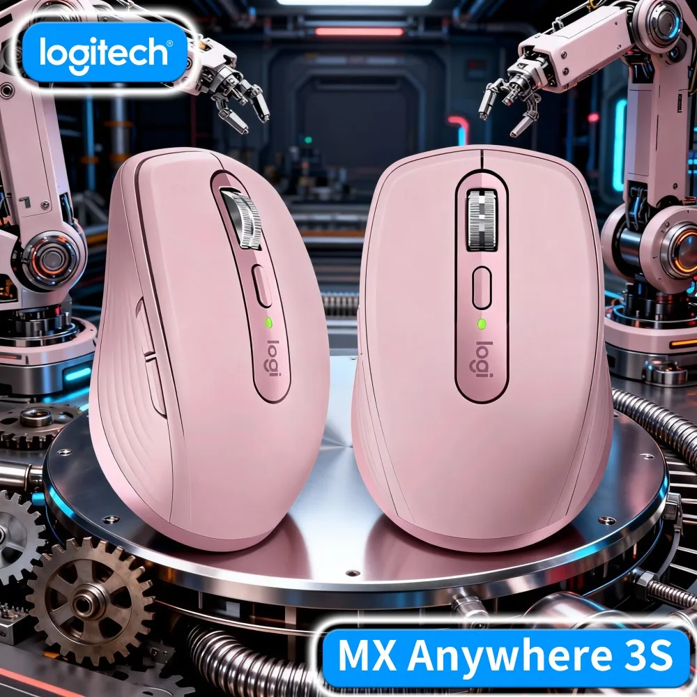 Seamless Host Shift Compact Workstation Mouse Logitech MX Anywhere 3S Long Standby Runtime For Freelance Cameraman Image Sort
