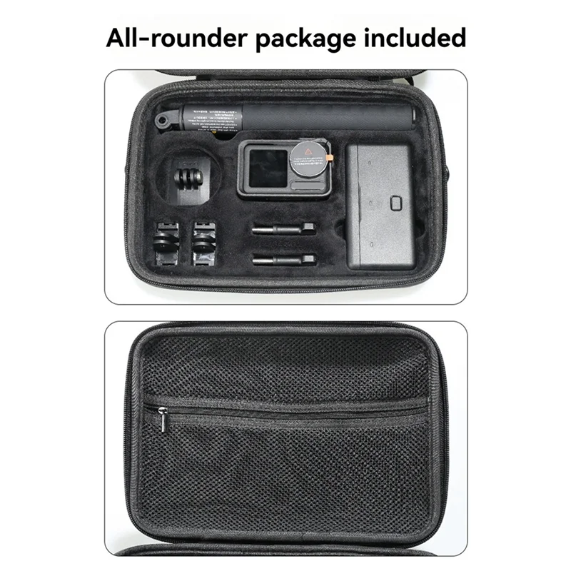 ABZW Storage Bag For DJI Action3/ 4/5Pro Portable Travel Handbag Sports Camera Multifunctional Accessory Bag