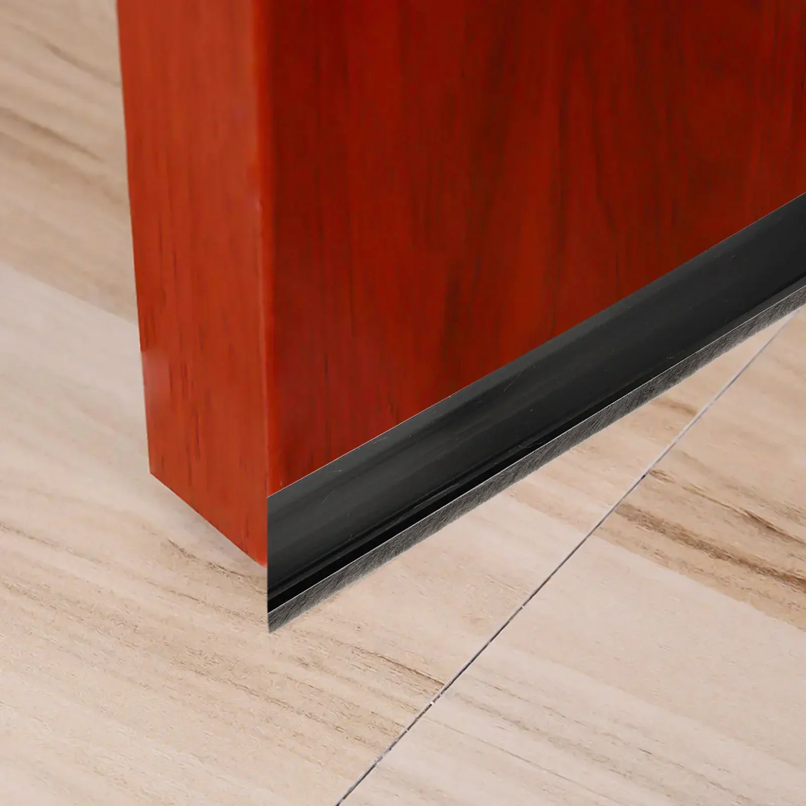 2 Stuks 53 Mm Rubberen Afdichtstrip Deur Zuig Met Borstel Winddicht Deur Bodem Afdichtstrip Vochtbestendige En insect-proof Deur