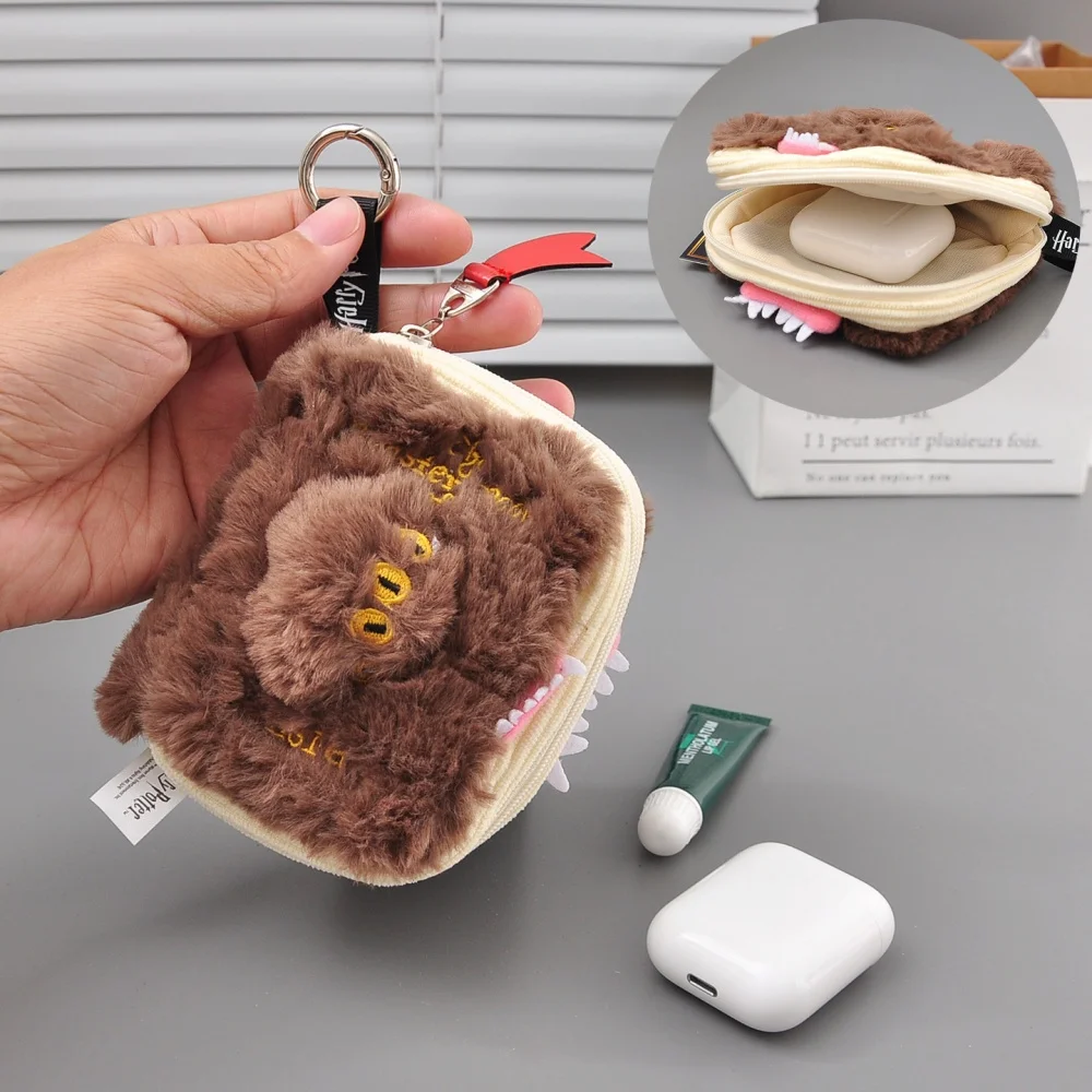 정품 해리포터 몬스터 북 플러시 지갑 귀여운 학생 백팩 장식 액세서리 동전 버스카드 수납 가방