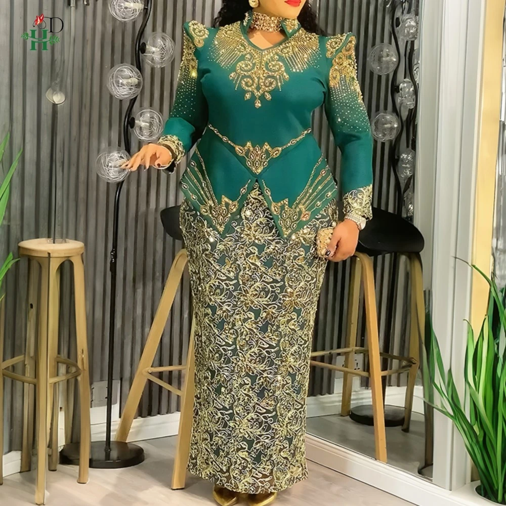 

Plus Size African Party Dresses For Women 2025 New Fashion Dashiki Ankara Wedding Evening Gown Elegant Turkey Muslim Maxi Dress