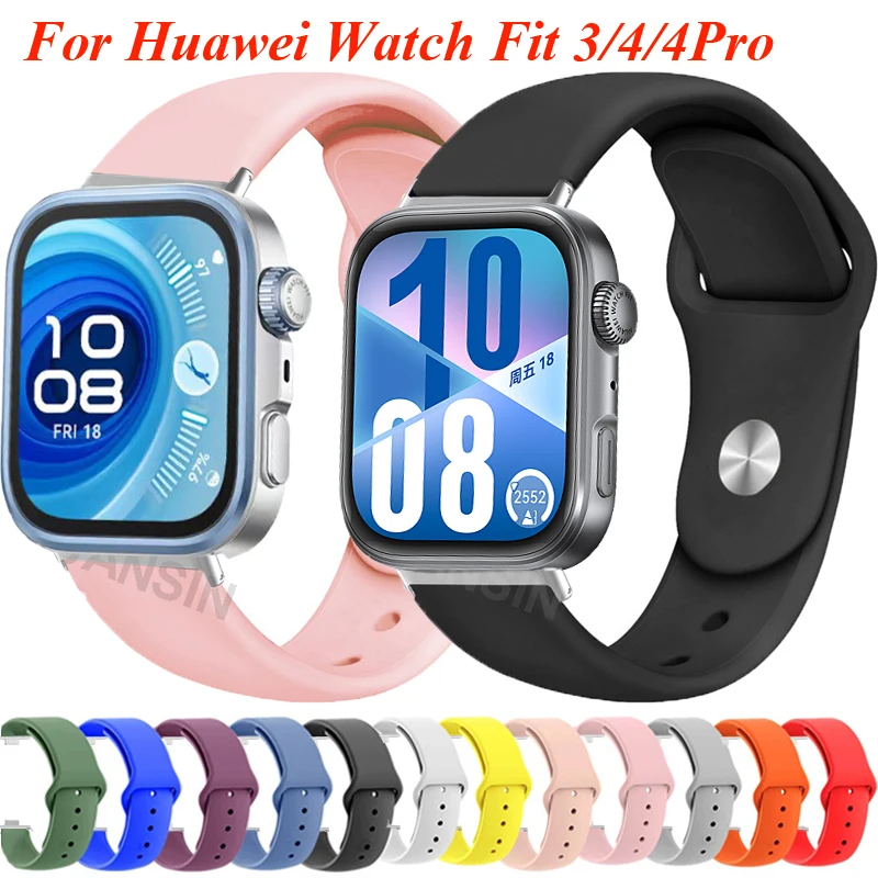 حزام سيليكون رياضي لساعة Huawei Fit 4/4 Pro/3 سوار بديل Correa لملحقات Huawei Fit3 Fit4 Fit4Pro #1