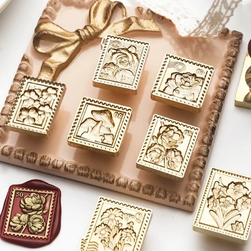 قم بزخارف رأس ختم الختم شمع الختم القابل للإزالة. #5