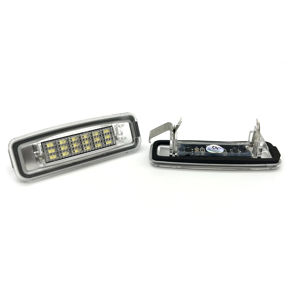 2Pcs For Ford Focus MK1 1998-2005 High Brightness White LED License Plate Light Number Plate Lamp