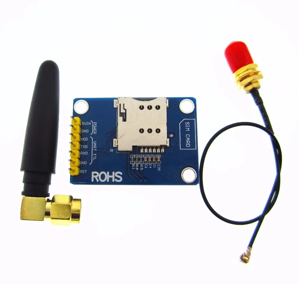 Hailangnio 1 peça sim800l v2.0 5v sem fio gsm gprs módulo quad-band com tampa de cabo de antena novo original