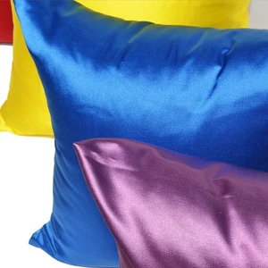 Satin silk pillow cover for decoration, smooth pillowcase, solid pillowcase, sofa and smooth chair, 50x50, 60x60cm, 45x45 cm, 40x40 6 Main Sales Custom Capant 40x40 - №2
