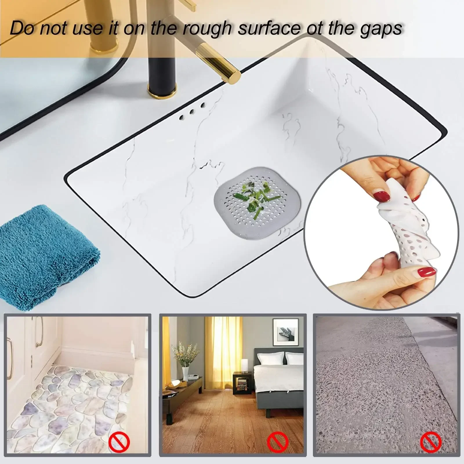 Plug Stopper Kitchen Sewer Silicone Bathroom Floor Bathtub Water Filter Home Accessories Shower Drain Hair Catcher Sink Strainer - view 2