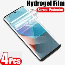 4 Uds película de hidrogel para Redmi Note 13 Pro plus Note 13 4G Note 13R Pro 5G Protector de pantalla para Redmi 13C 4G 13R 5G HD película frontal