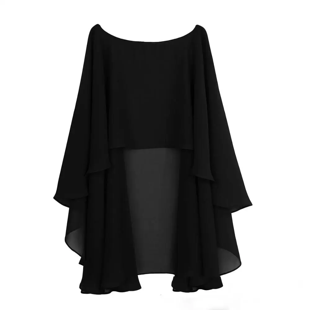 Chiffon Bolero Frauen Capes Für Abendkleid Lange Braut Bolero Schal und Wraps Hochzeit Abdeckung Up Hochzeit Jacke Wraps Shrug