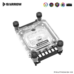 Barrow LTYK3A-04 RGB CPU 수냉 블록, AMD FM1 FM2 AM2 AM3 AM4 용 V2 LRC2.0