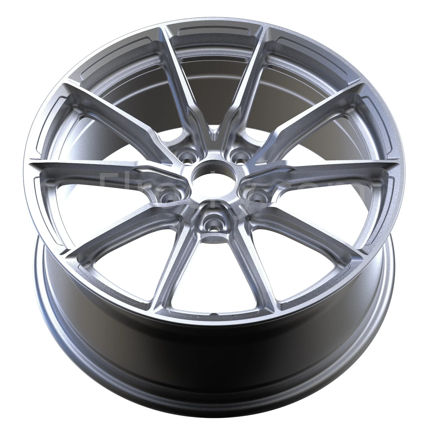 Flrocky 5 ثقوب 5X105 ~ 120 Et 30-40 سبائك الألومنيوم صب ما بعد البيع ماج عجلة حافة سوداء