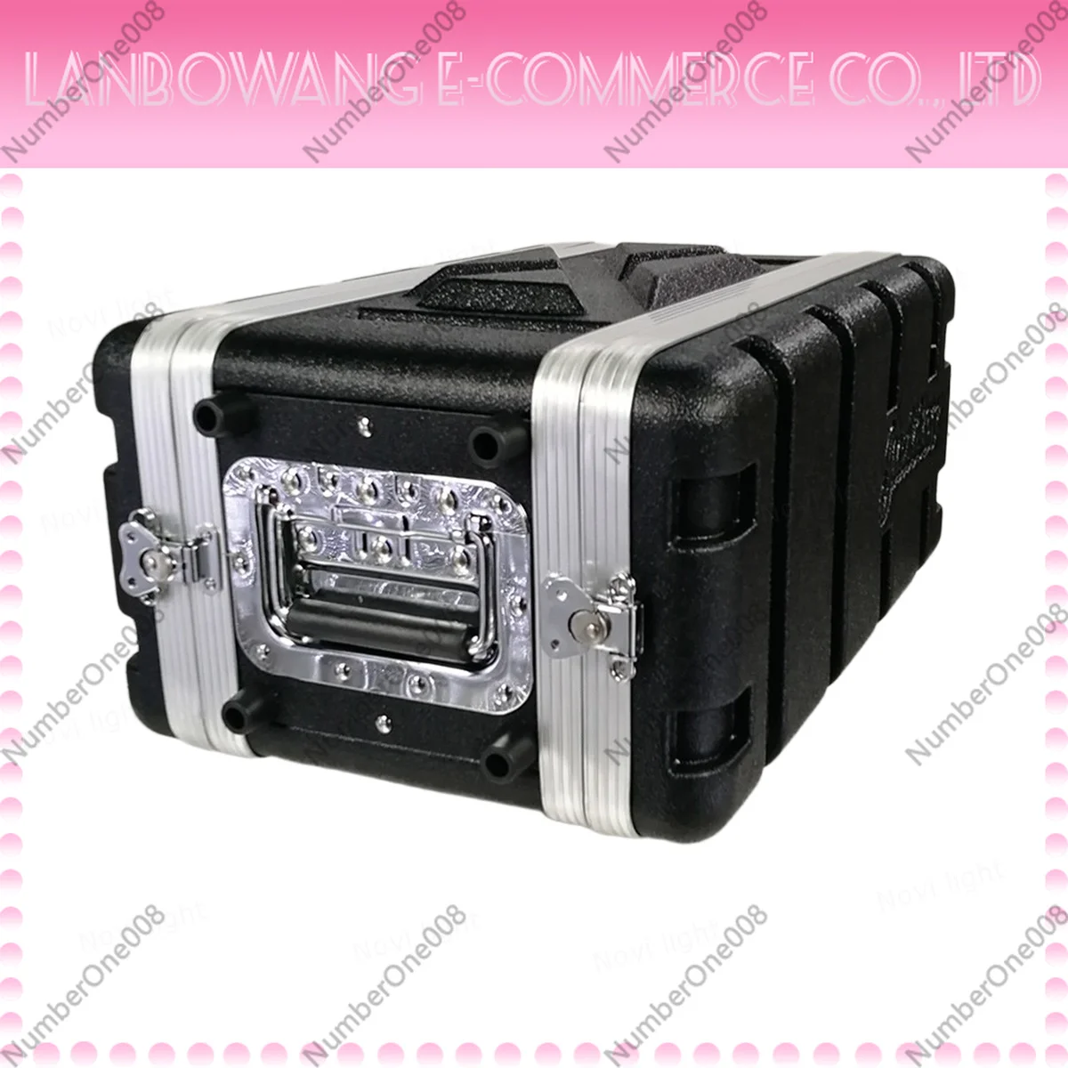 Portable ABS Cabinet with Main Body Depth 210mm, Microphone Shockproof Case, Aviation Box Chassis Rack for 19 inch Receiver