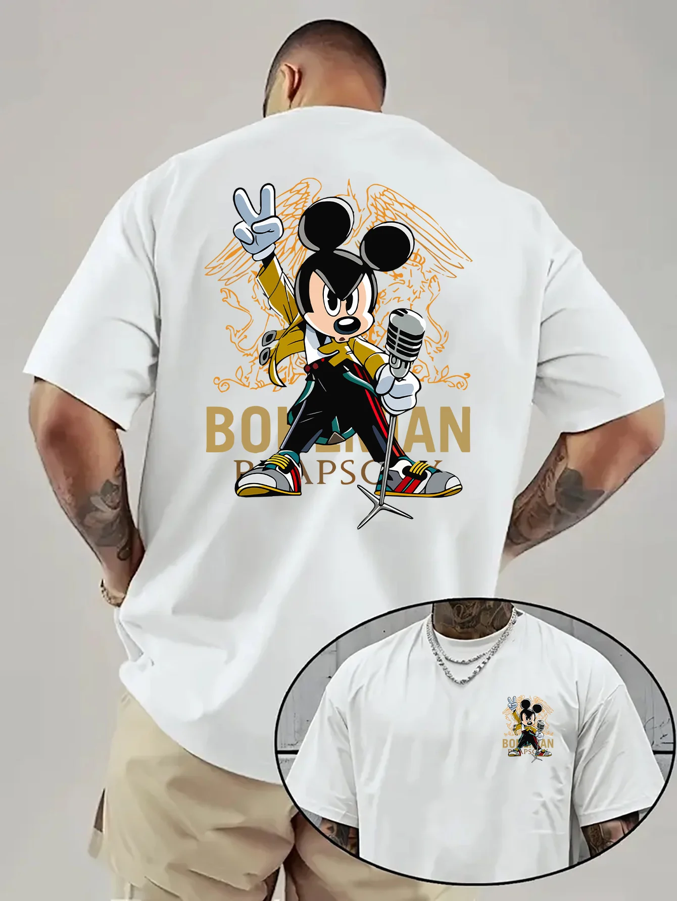 

Mickey Children's Year of The Rat Short Sleeve T-Shirt 2025 Summer New Mickey Mouse Foreign Style Parent-Child Clothing