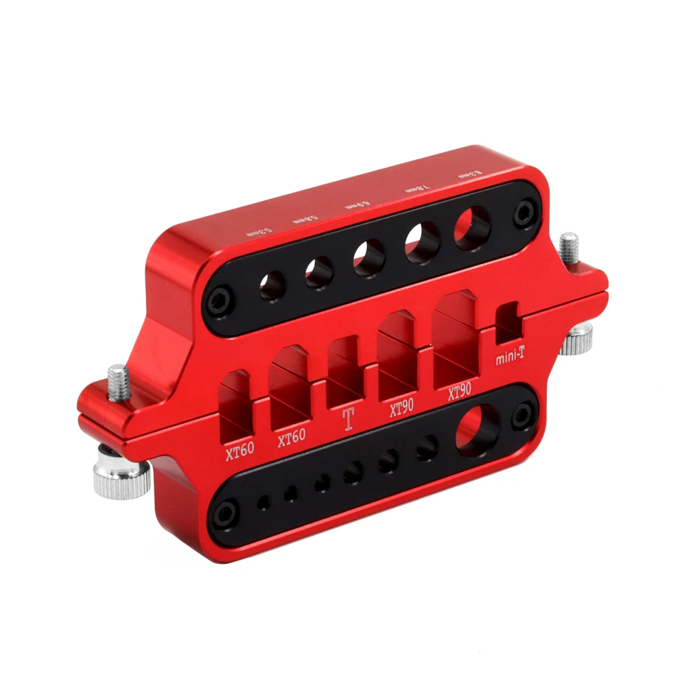 Rc Car Parts Metal Mini Red Soldering Tool Holder Model Cars Drone Marine Welding Tool T Plug Connector Xt60 Xt90