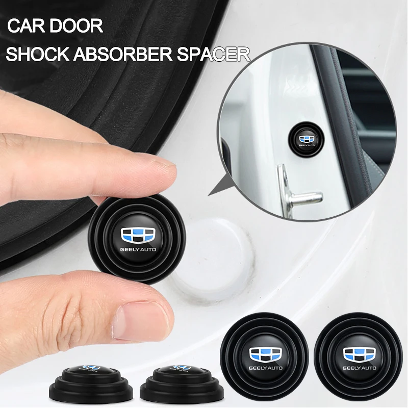 Almohadilla antigolpes para puerta de coche, junta amortiguadora antiruido, Interior de coche para Geely Coolray Geometry C GX3 Emgrand EC7 LC Panda, 4/8/12 Uds.