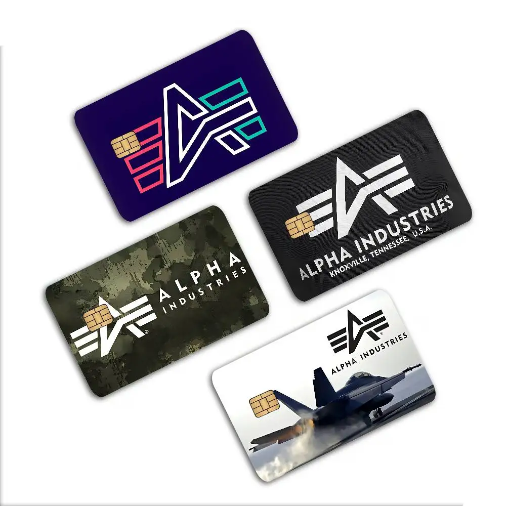Alpha La Industries Credit Card Skin Stickers No Adhesive Residue Water Proof for VISA Credit Card Subway Access Card
