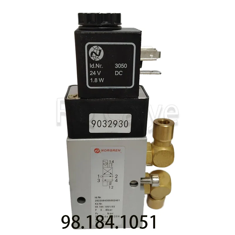 98.184.1051 SM102 CD102 プリンタ機電磁弁 98.184.1051 2625484 6 ミリメートル穴金属ヘッドオフセット機印刷部品