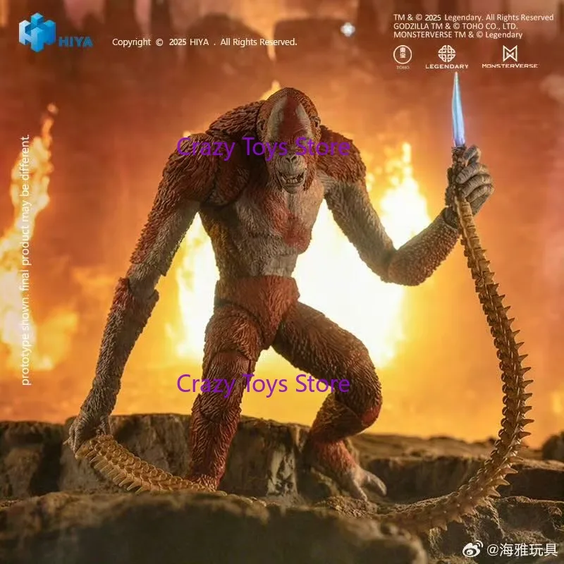 재고 있음 15CM HIYA 6인치 액션 피규어 정교한 기본 시리즈 고질라 X 킹콩 뉴 엠파이어 스카 킹 애니메이션 장난감 컬렉션