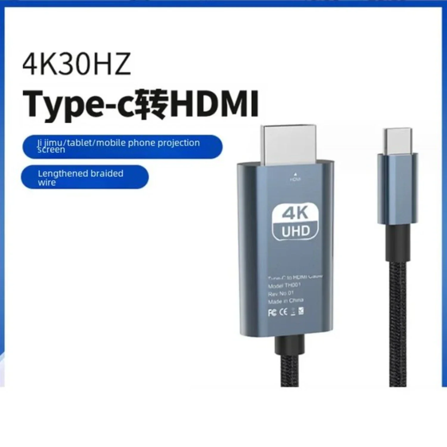 High Quality Type-C to USB Adapter Cable for Mobile Phone to Computer Mirroring with 4k Resolution Support, USB 3.1 and USB 2.0