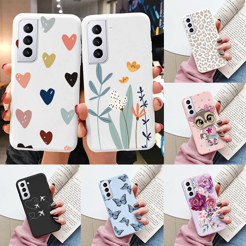 Case For Samsung Galaxy S21 5G S21 FE S 21 Ultra 5g Phone Cover Cute Cartoon Candy Painted Soft TPU Coque For Samsung S21 Funda