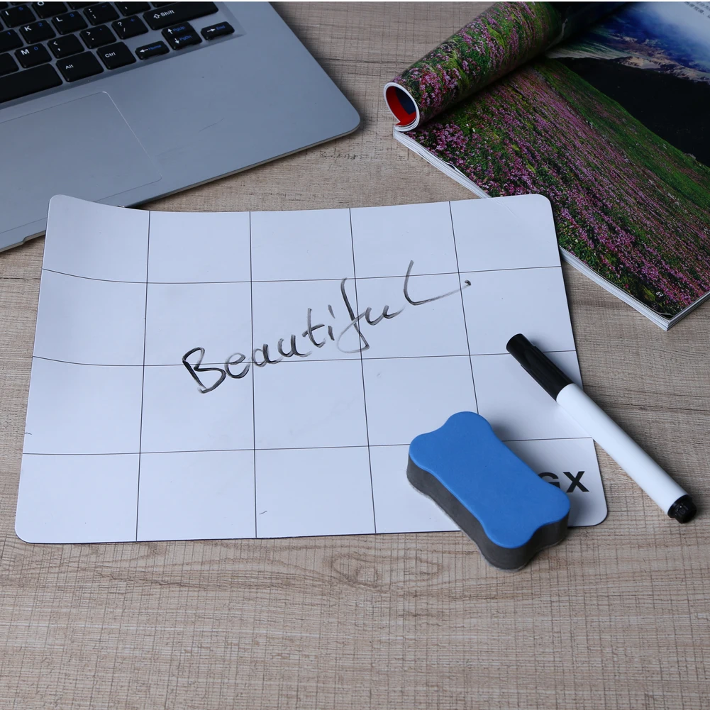 Magnetic Repair Mat Preventing Screws Lost Unorganized 25x20cm Soldering Mat Screw Sort Adsorption Keeper with Marker Pen Eraser