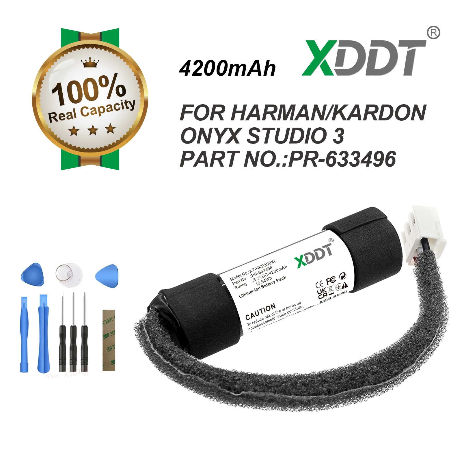 3.7V 4200mAh Speaker Battery PR-633496 for HARMAN/KARDON Onyx studio 3 +TOOL