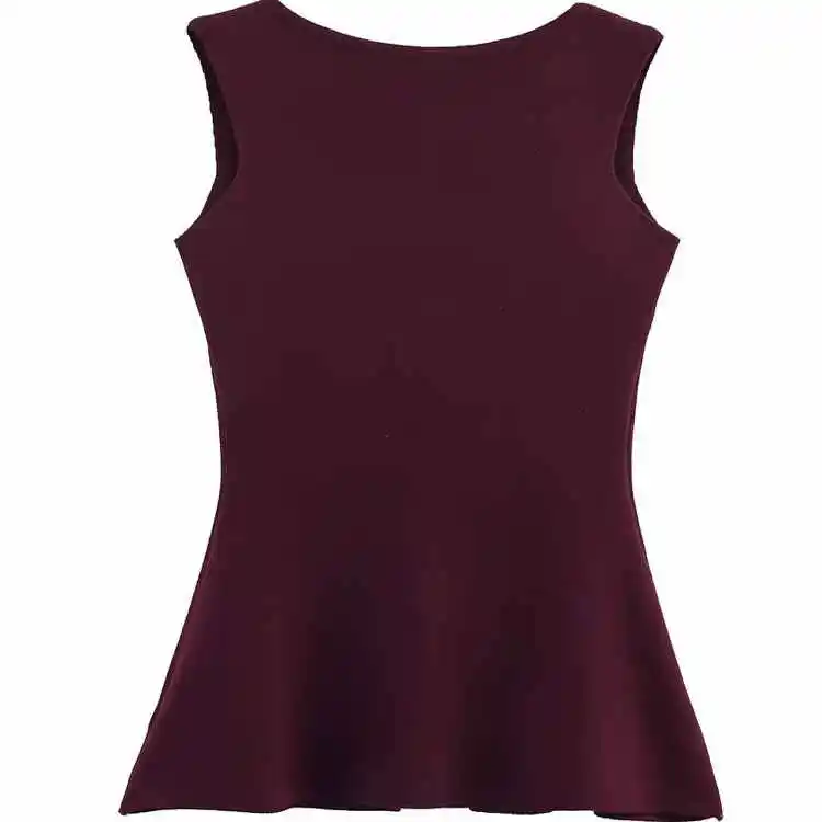 JNLEAOG automne nouveau femmes Faion Design t-shirt couleur or bouton plat aiguille gilet Ele Sle sans marque fibre de Polyester