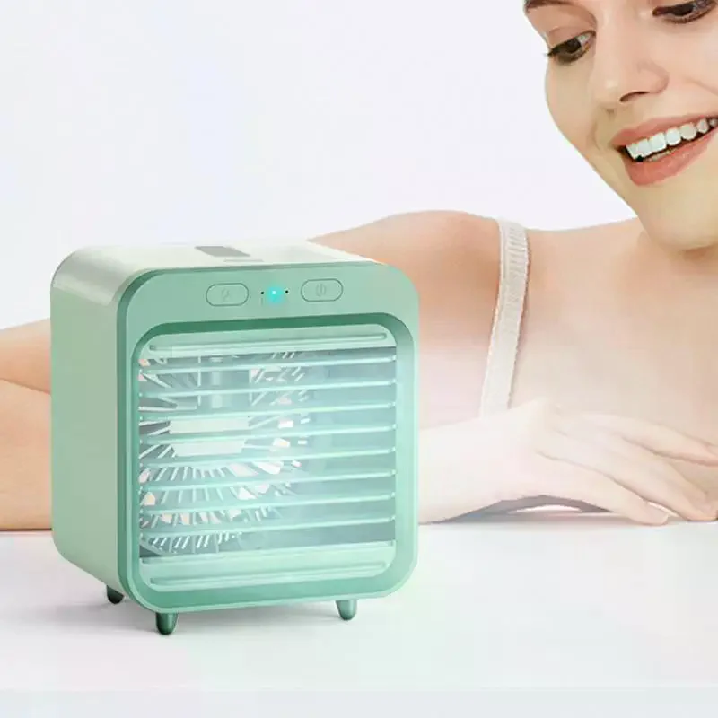 Portable USB Chargeable Mini 3 Gear Air Conditioner Cooler Fan Air Conditioner Air Cooling Office Desktop Fan Parts
