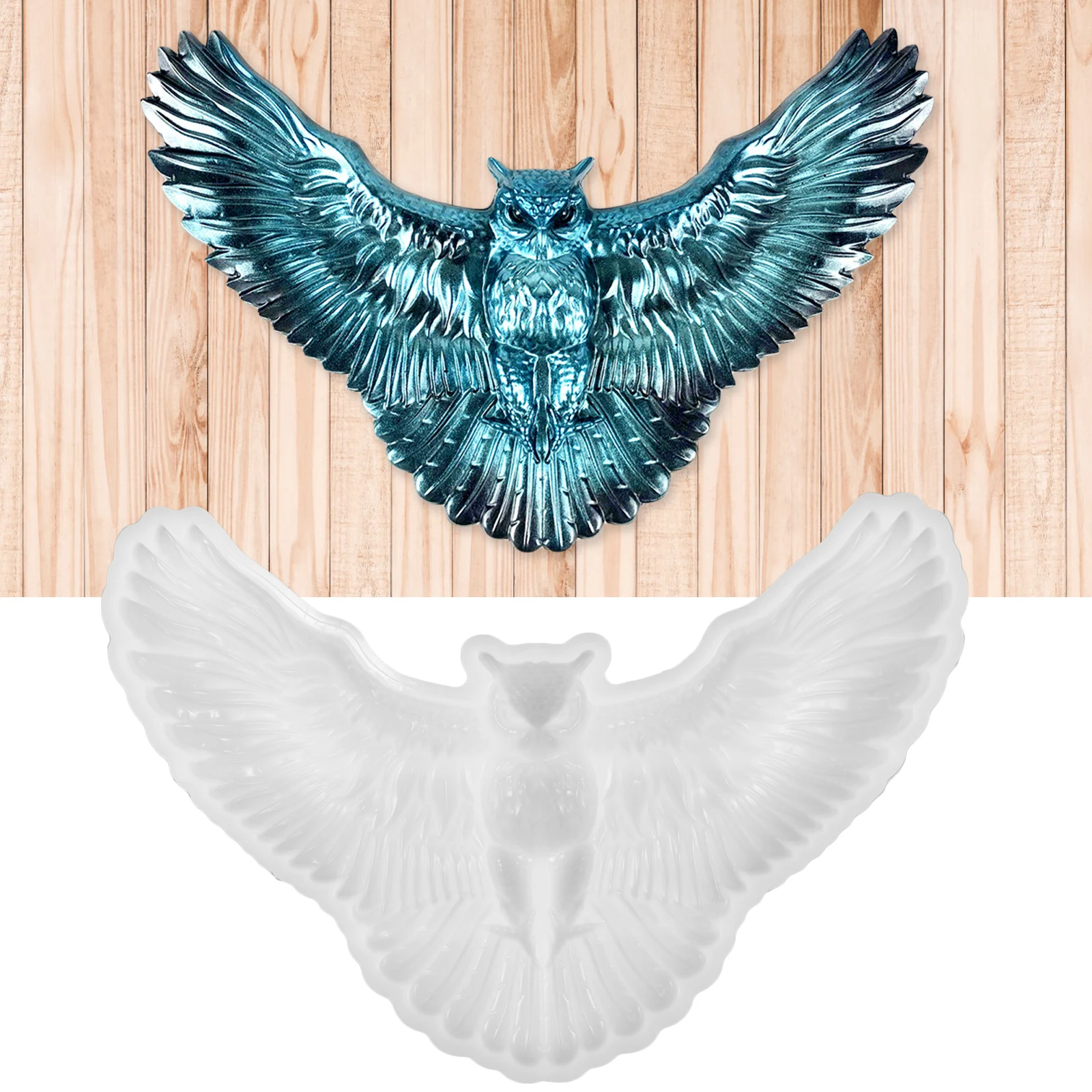 

Owl Decor Silicone Mold for Resin Crafts White DIY Tool Reusable Flexible Non Stick Easy Clean Jewelry Accessories Making