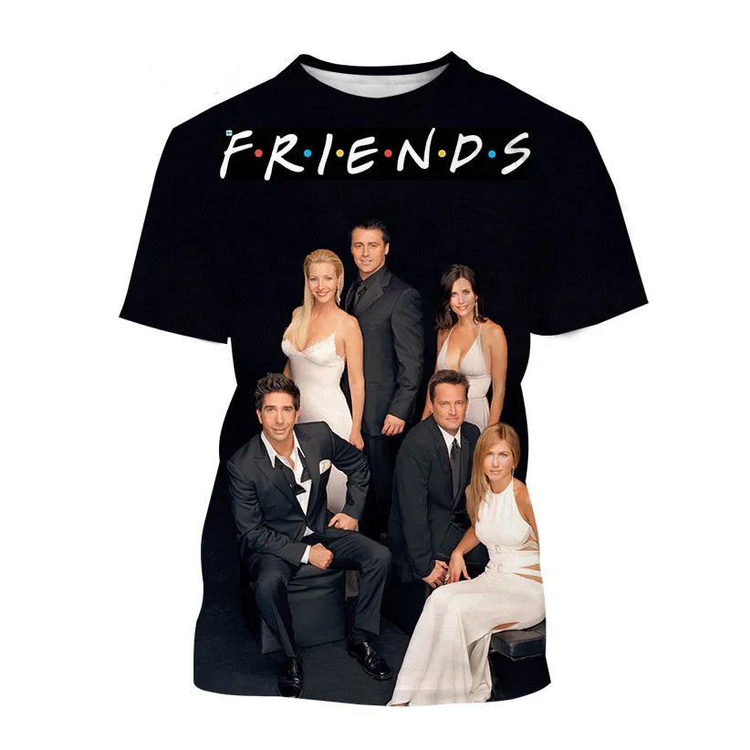 Sitcom Friends TV Show 3D Print T-Shirts Men Women Short Sleeve T Shirt Hip Hop Oversized Harajuku Y2k Tops Tees Kids Clothing