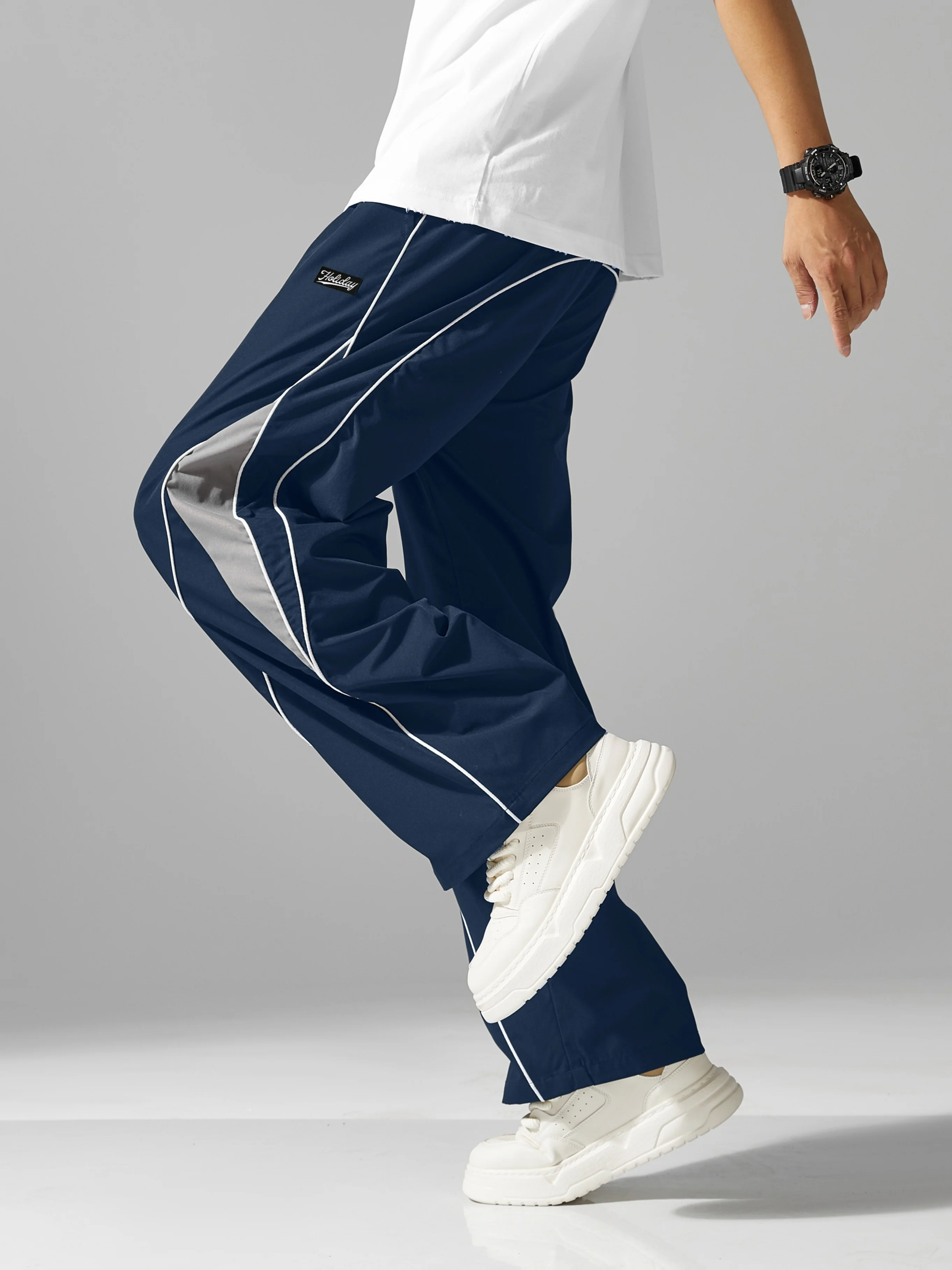2026 Summer Men's Stretch Fabric Sporty Casual Long Pants Comfortable for Daily Wear And Outdoor Activities Stylish Design Kids