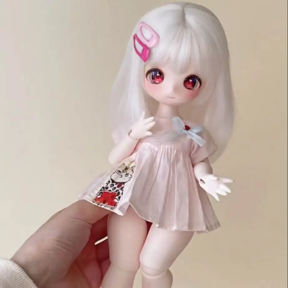 

gaoshundoll 1/6 Lala anime face resin OB11 Qbaby blythe MDD VOLKS DIY makeup practice head for birthday gift fashion mysterybox