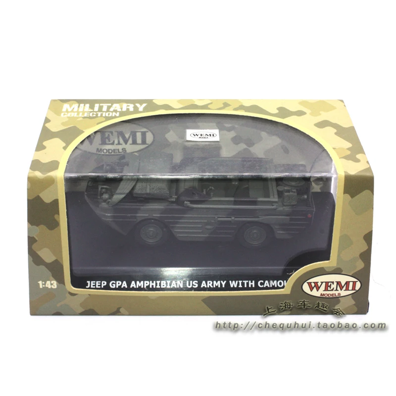 دييكاست 1:43 مقياس دبابة عسكرية جيب GPA برمائية سبيكة سيارة نموذج تحصيل لعبة هدية تذكارية عرض حلية #6