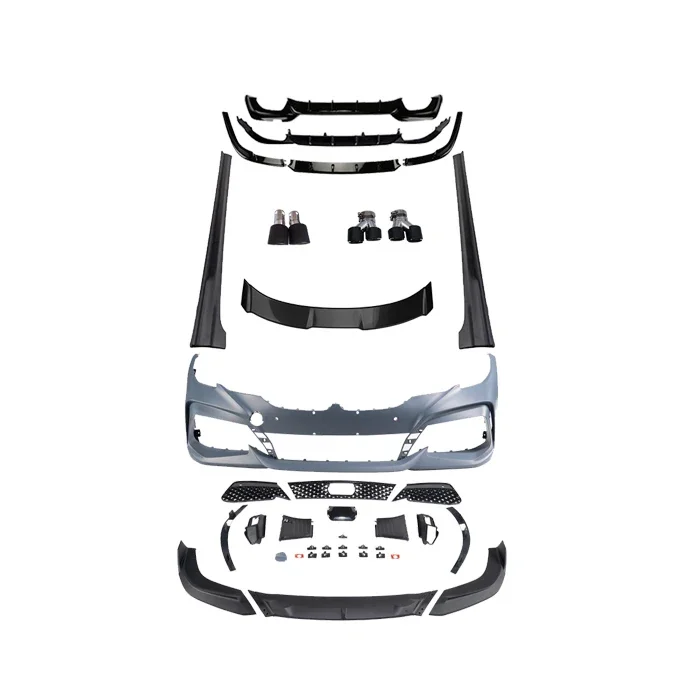 

Car Front Rear Bumpers Diffuser Side Skirts Spoiler Tailpipe Exhaust Parts Bodykit For BMW3