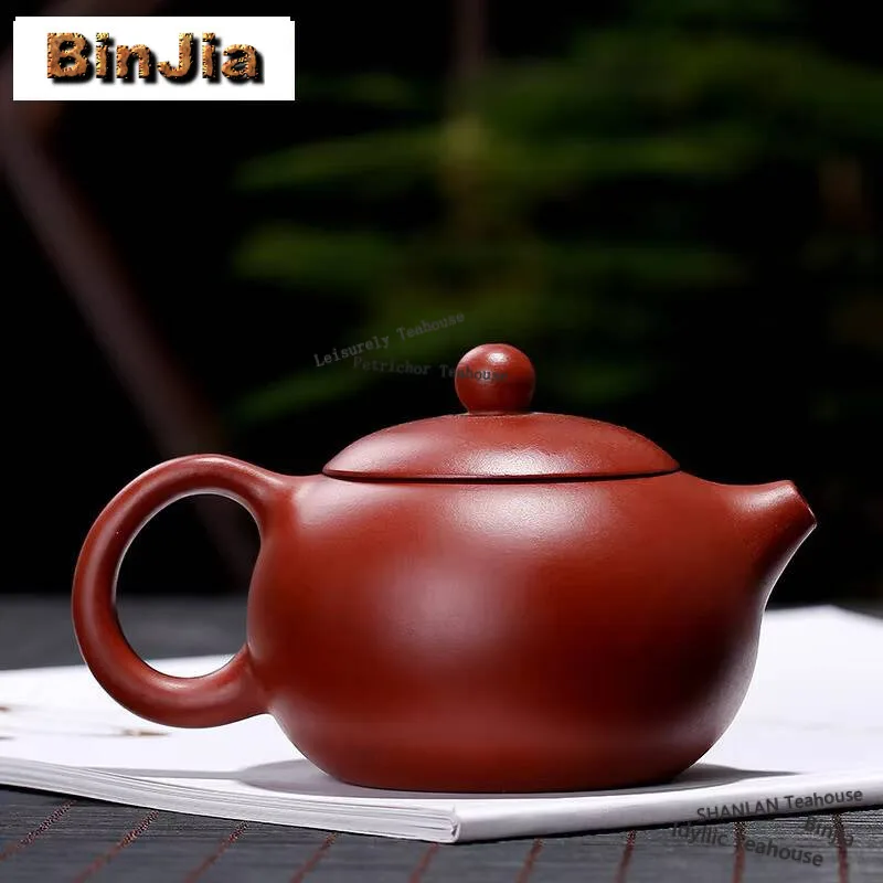 

150ml Boutique Yixing Purple Clay Teapots Master Handmade Xishi Pot Raw Ore Dahongpao Mud Kettle Zisha Teaset Tableware Supplies