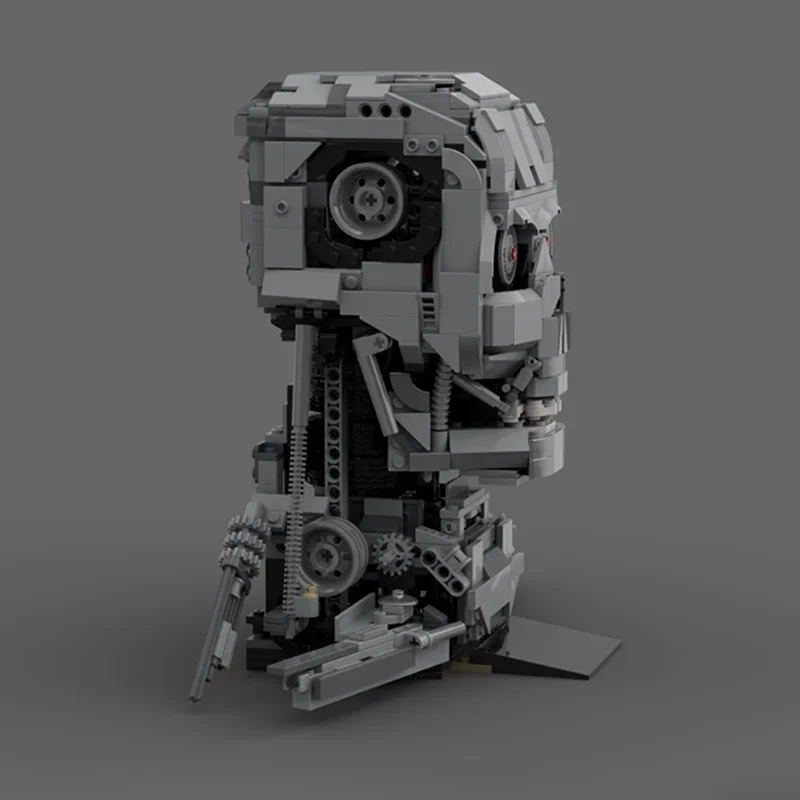 

798pcs Terminator 2 T-800 Endoskeleton Helmet Model Building Blocks Moc-10300 Back To The Future Assembly Bricks Toys Kid Gift