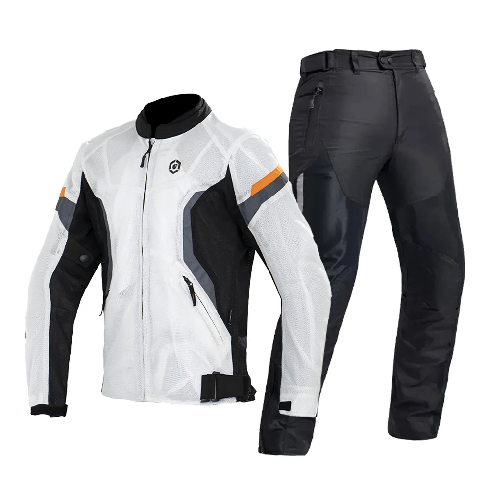 

Summer Motorcycle Riding Jacket Motocycle Pants Motocycle Breathable Waterproof Gear Protection Rally Suit Jacket