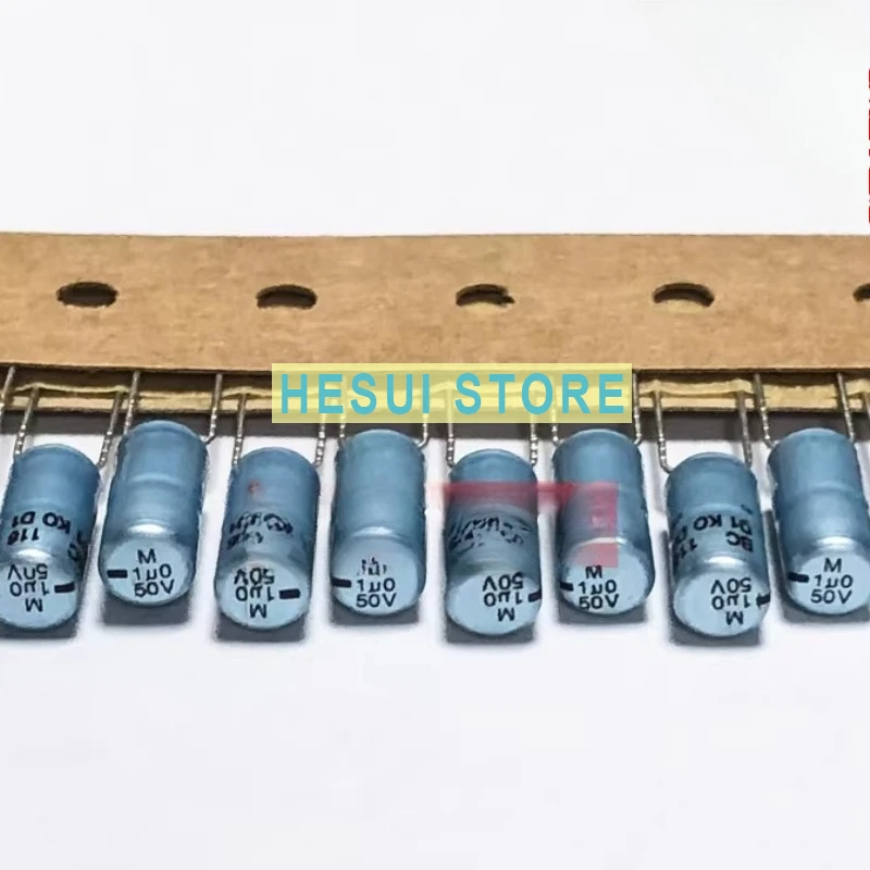 

10Pcs 1UF 50V Audio Audiophile Electrolytic Capacitor VISHAY 50V1UF BC KO 116 Water Blue Shell Aluminum Shell Vishay