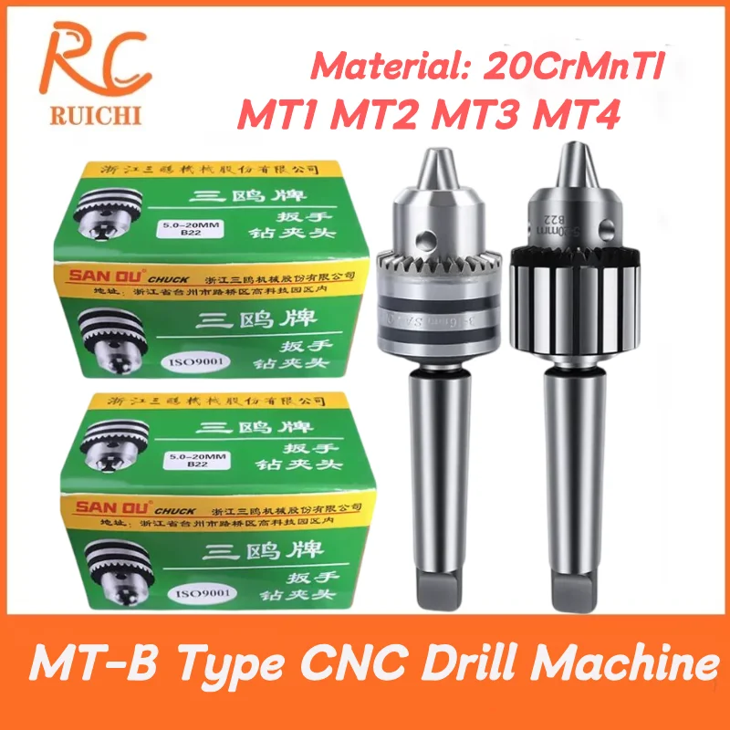 MTA MTB MT1 MT2 MT3 MT4 B10 B12 B16 B18 0.6-6/1-10/1-13/3-16/5-20mm Mandril de Broca com Haste Cônica Morse para Torno e Máquina de Perfuração CNC