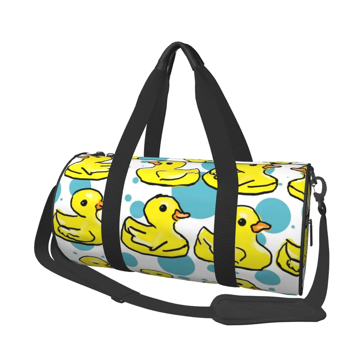 

Rubber Duck - Yellow Bright Happy Design Large Duffle Gym Bag Multi-Functional Duffle Travel Bags Handbags Fitness bag