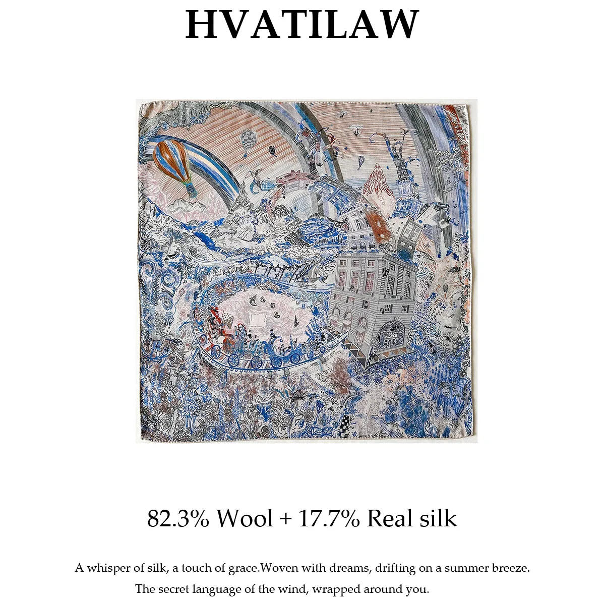 

Natural Silk Wool 62cm Square Scarf Wrap Kerchief Hijab Shawl Women Gift Headband Neckerchief Hairband Pashmina Poncho Bandana