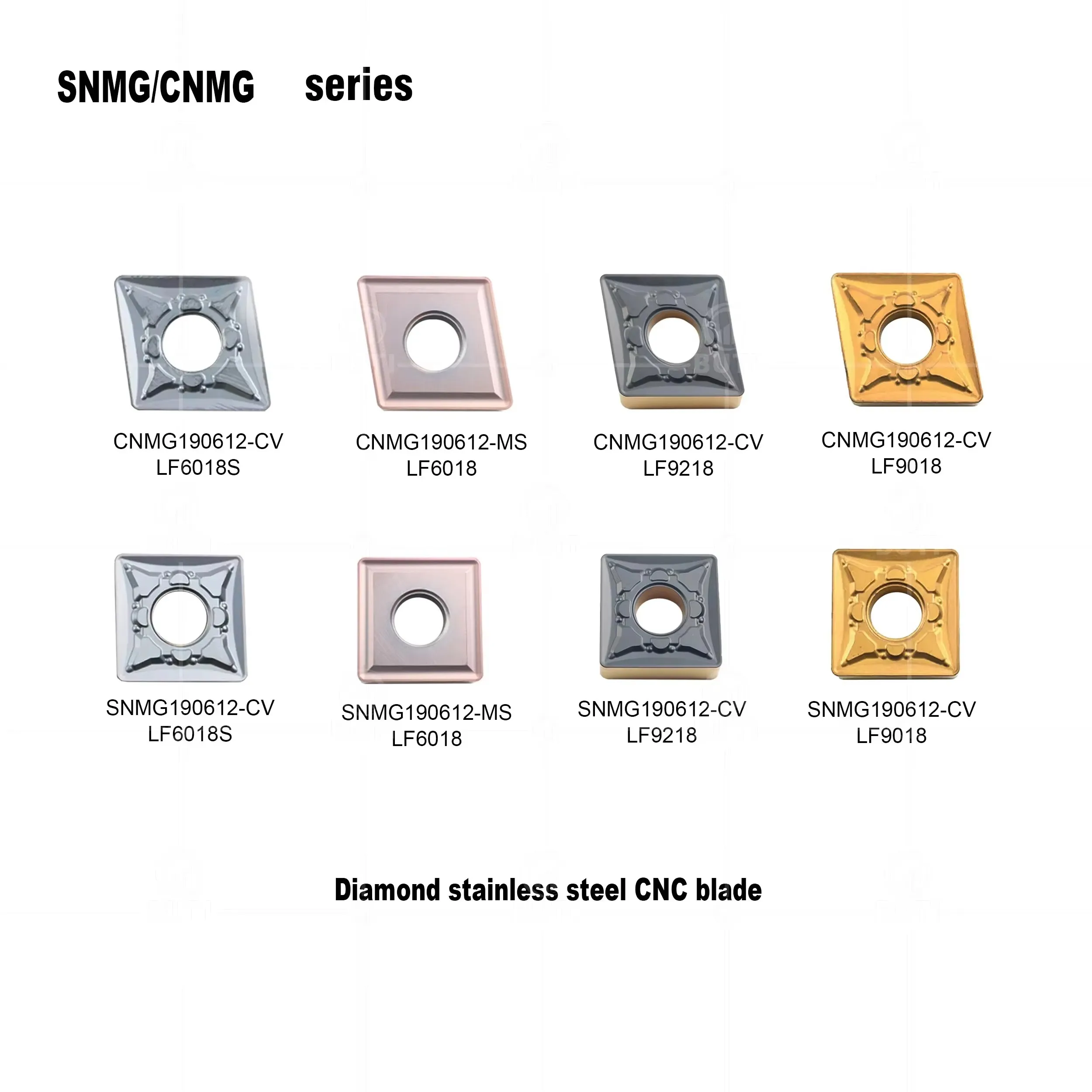 

DESKAR 100% Original CNC Turning Inserts SNMG190612 CNMG190612 CV MS LF6018S LF6018 LF9218 LF9018 Rhombus External Turning Tools