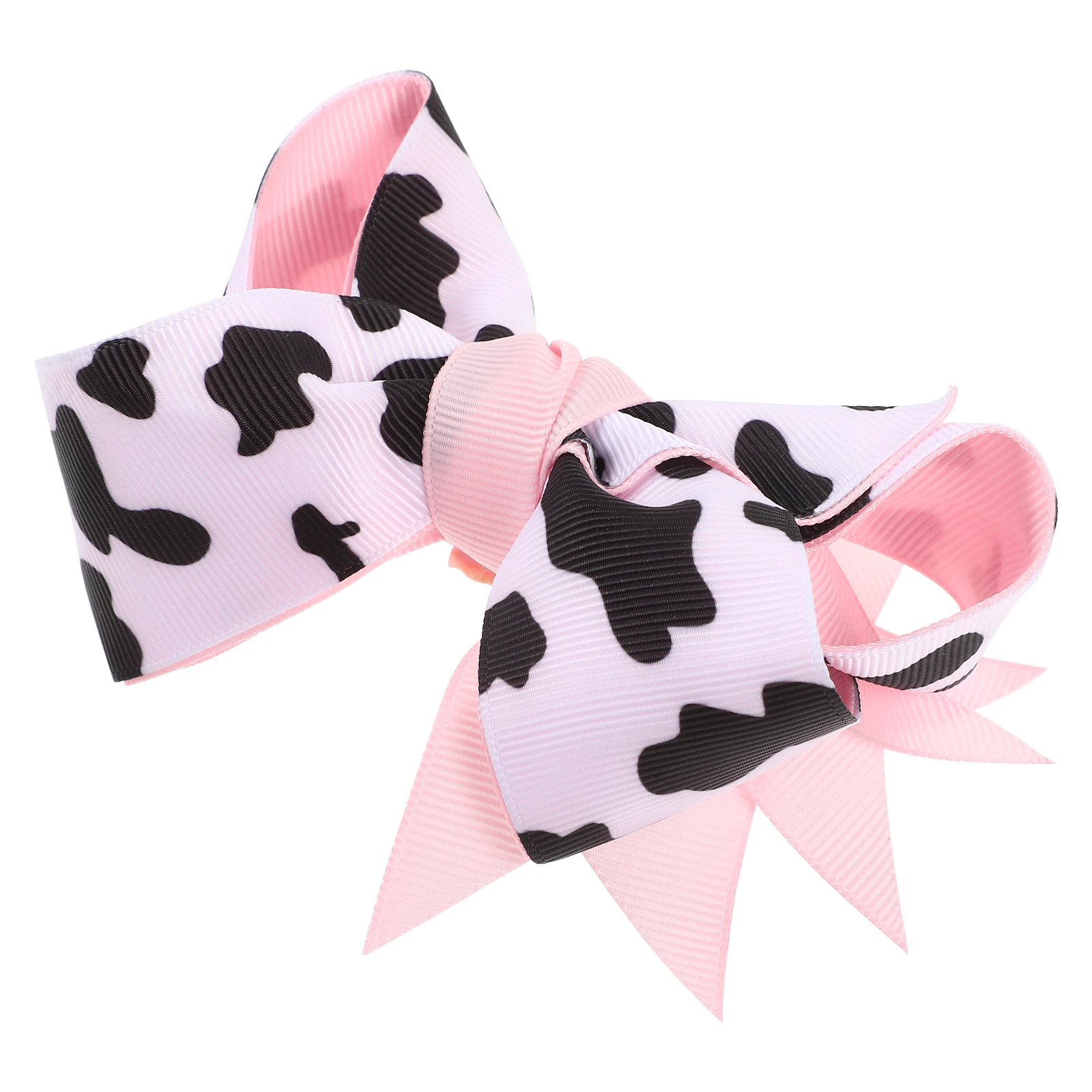 

Bow Hair Clips Adorable Cow Print Fabric Durable Safe Material Women Girls Casual Formal Events Hair Bow Barrettes