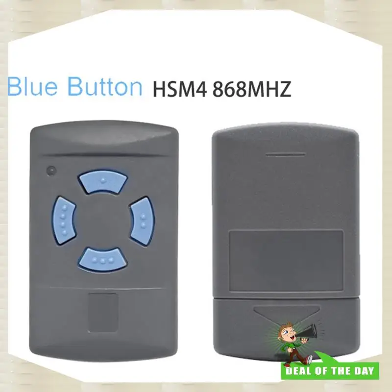 استبدال جهاز إرسال التحكم عن بعد لمدة 24 ساعة لـ HORMANN HSM2 868.35 ميجا هرتز رمز ثابت مع زر أزرق لبوابات المرآب