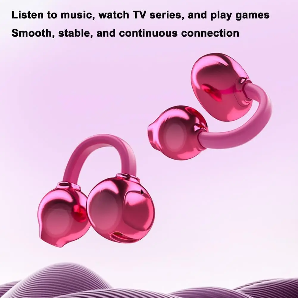 Open Ear Wireless Bluetooth Earphones With LED Digital Display Clip-On Headphones Portable Long Battery Life HIFI Stereo Headset view 5