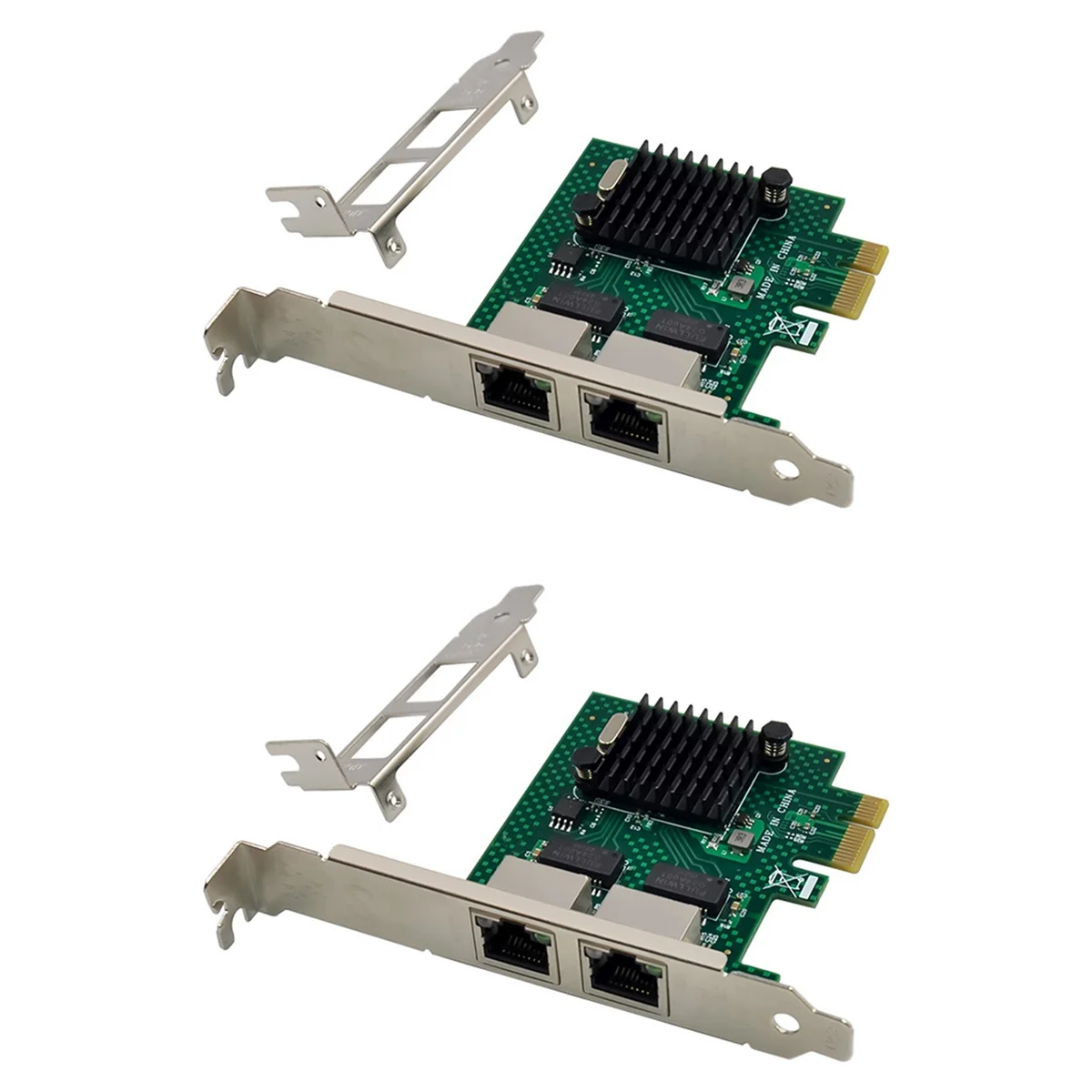 

2X BCM5718 Gigabit Server Network Card PCI Express X1 Dual Port Network Adapter Card Compatible with WOL PXE VLAN