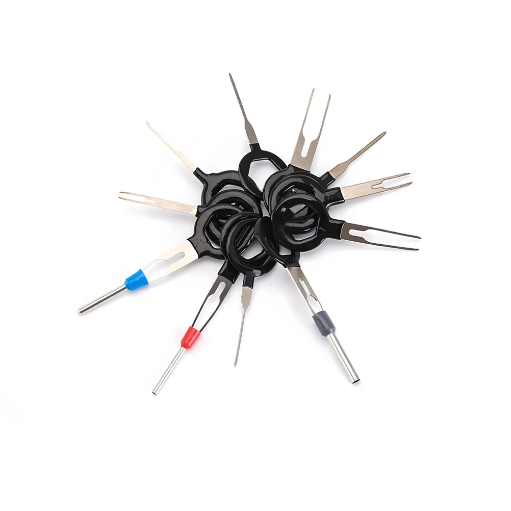

1 s Car Pin Release Tool Set Carbon Steel Terminal Extractor for Wire Connector Disassembly Automotive Universal Needle Removal